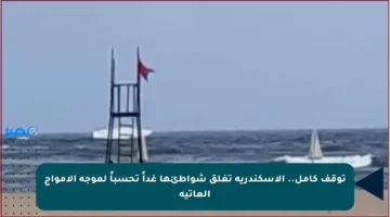 توقف كامل.. الإسكندرية تغلق شواطئها غداً تحسباً لموجة الأمواج العاتية